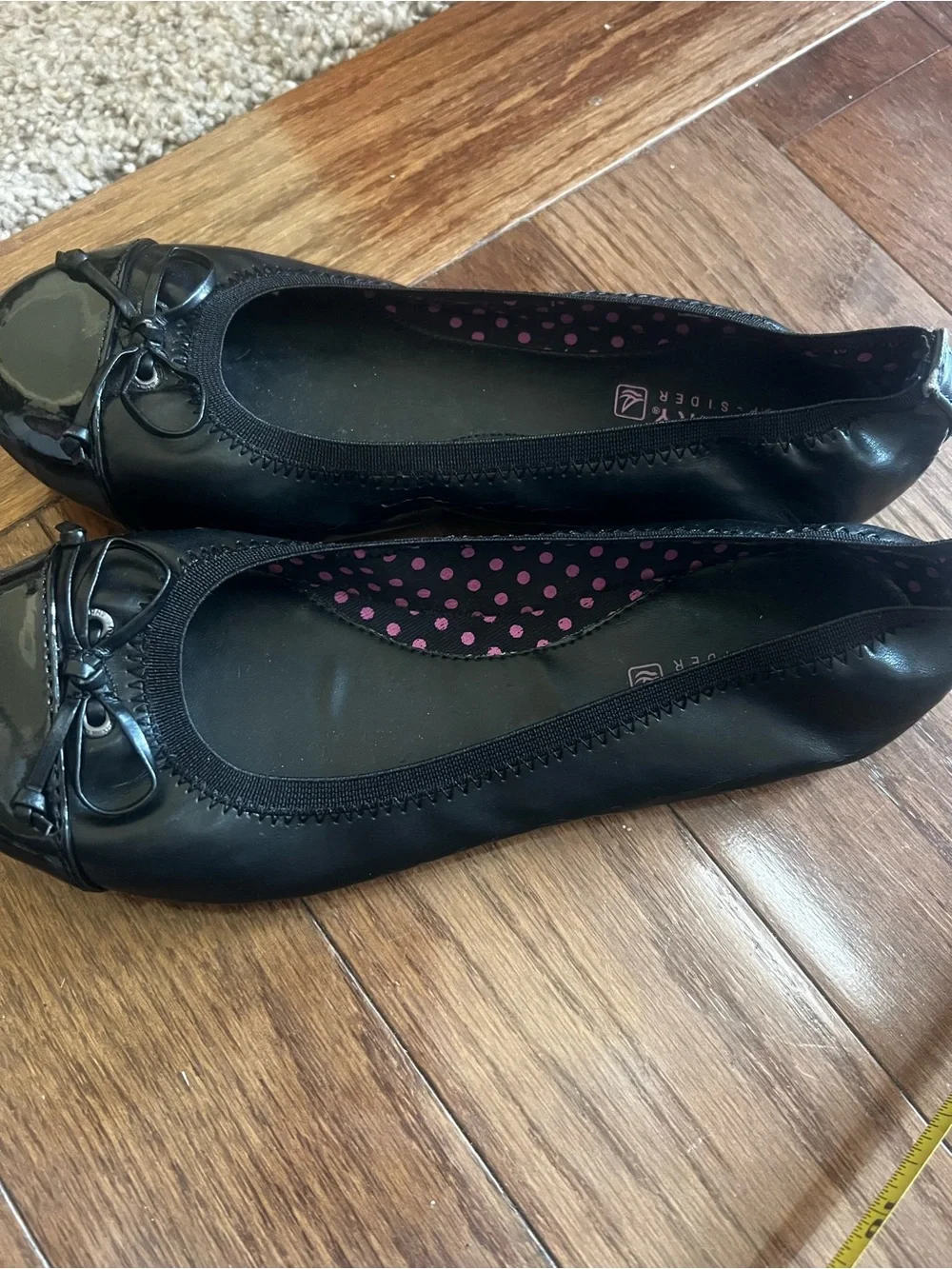 Sperry Top-Sider Elise Black Ballet Flats Girls Youth 3.5 / Women’s 5
